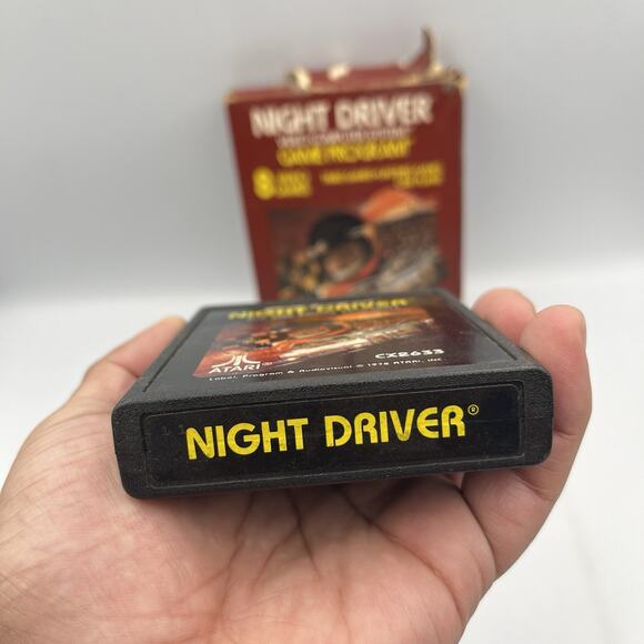 Atari 2600 Night Driver w/ Box, Manual, Game (Tested, Works) - Picture 2 of 11